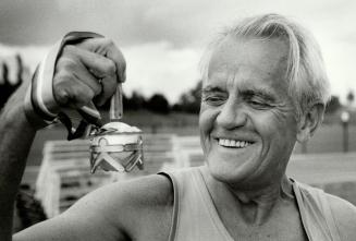 Just because Scarborough's George Peterson,63, was the only competitor yesterday in the 2,000-metre steeplechase at the Masters Games, that didn,' mea(...)