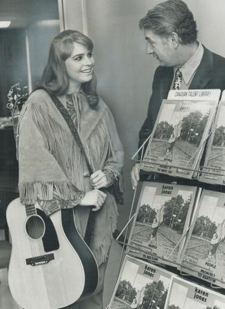 Canadian Singer Karen Jones is first folk find of Mal Thompson, the man radio station CFRB brought in to overhaul image of its Canadian Talent Library(...)