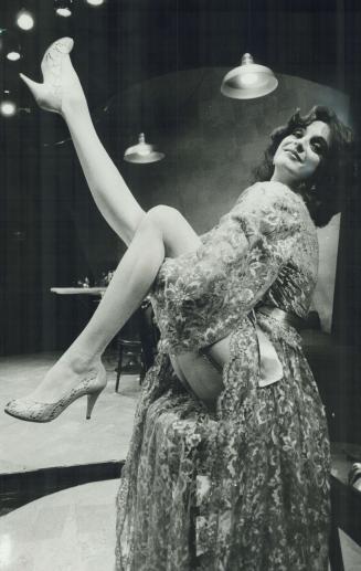 Ground-breaker: Francine Vezina looks seductive in a scene from Theatre du P'tit Bonheur's new production Strip