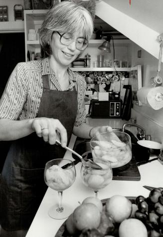 Loving cook: Cookbook author Baird making her classic Canadian peach ice water