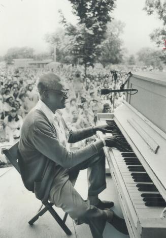 Veteran blues pianist Blind John Davis was one of the big attractions at the weekend Mariposa Festival on Centre Island