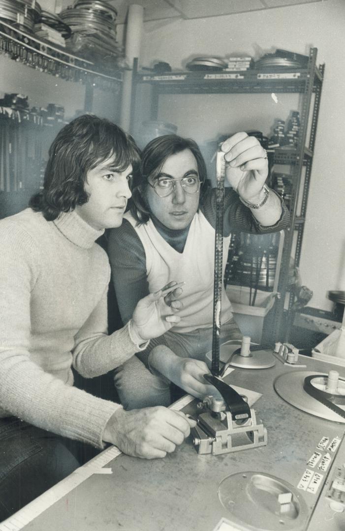 Two young Toronto film-makers getting hearty applause from Towne Cinema audiences these days, John Watson (left) and Pen Densham are responsible for a(...)
