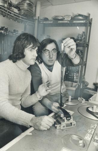 Two young Toronto film-makers getting hearty applause from Towne Cinema audiences these days, John Watson (left) and Pen Densham are responsible for a(...)