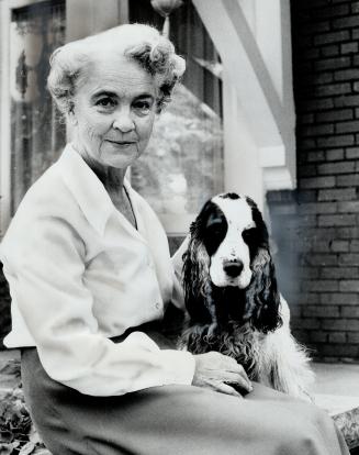 Canadian writer Grace Irwin and friend