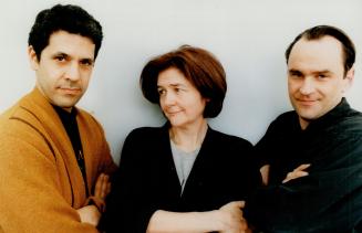 Daniel MacIver (right) , Daniel Brooks, Clare Coulder