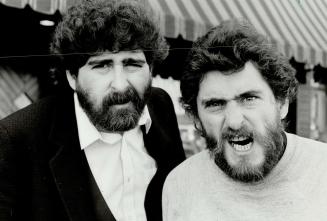Social purpose: The Ontario Supreme Court has ordered night-club comedian brothers Gary, left, and Blair MacLean acquitted of charges their act was immoral