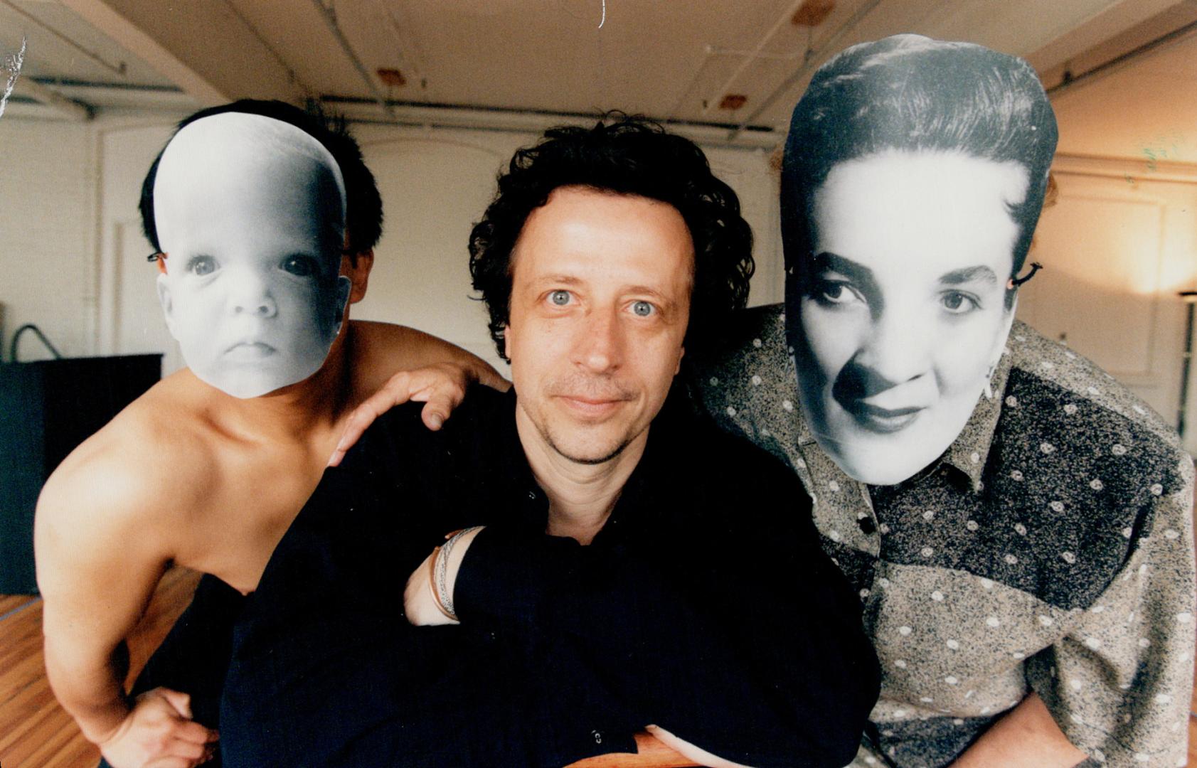 New Muse: Thom Sokoloski, flanked by Jovanni Sy, left, and Eva Beames