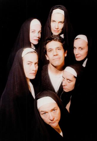 Brooks Directs (clockwise from bottom) Clare Coulter, Janet Burke, Trisha Lamie, Maggie Huculak, Nadia Ross and Tracy Wright in Death Waits' The Earth is a Witch