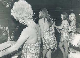 Topless craze really came to Toronto last night when the Ladybirds-an all-girl orchestra-opened at the Friars tavern