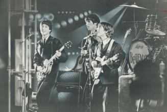 Joey Curatolo (Paul), Bob Miller (George), Robert Williford (John), last night's Beatles