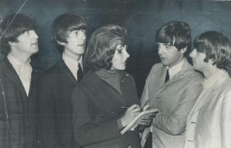 Winsome Michele Finney, star of the Razzle Dazzle TV show, interviewed the Beatles for The Star