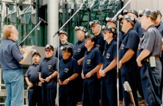 The Men of the deeps - Cape Breton Coal Miners - Choir at Metro Square