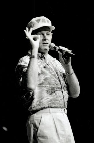 Don't worry baby: Mike Love and the boys from the beach parked themselves and 16 cars from the '60s on the chilly stage of the CNE Grandstand last night