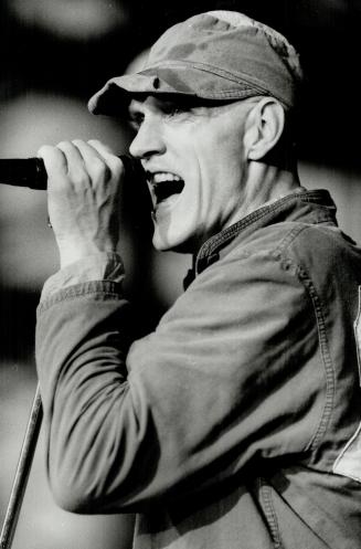 Bruce force from Australia: Midnight Oil lead singer Peter Garrett was determind to get his message across to an audience that seemed blithely disinterested, reviewer Craig MacInnis says