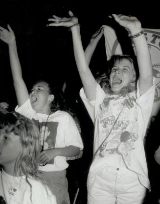 Their Admirers: Teenage fans, mostly girls, shriek their way through the concert