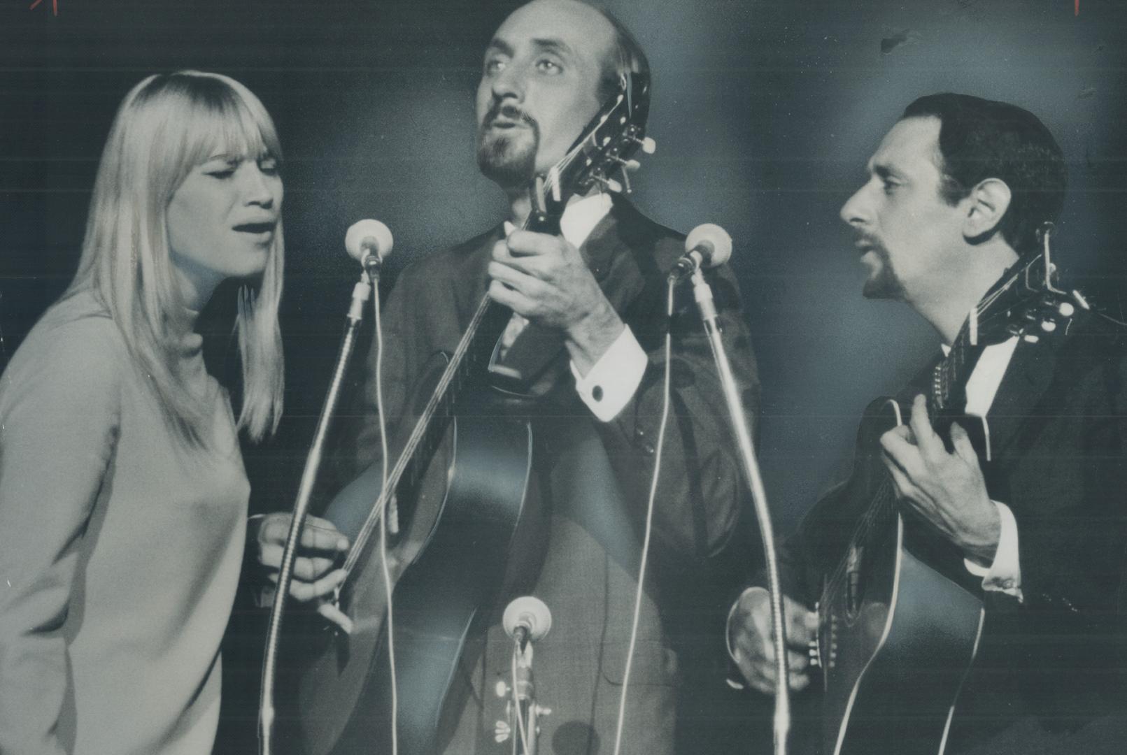 Mary, Paul and Peter at last night's hall concert