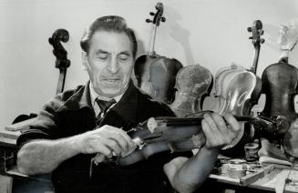 Instrument maker and art restorer Giovanni Orsi, 66, has everything he nneds now to make 50 violins