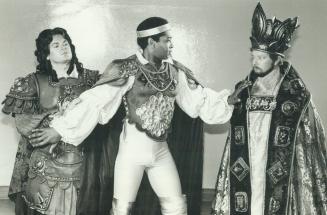 King Mondo played by Christopher Cameron Black outfit is corpo played by Mark Pedrotti silver is Angelo custode played by Theodore Gentry
