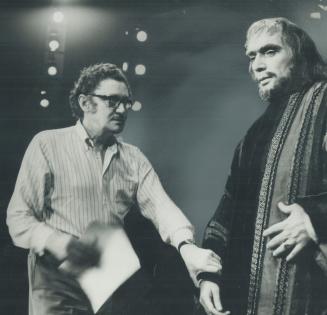 The Startford festival opens it 18th season Monday with The Merchant of Venice, directed by Jean Gascon (left) and starring Donald Davis as Shylock. T(...)