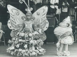 Susan Ismael dressed up in a Midsummer's Night Dream costume, while little sister Nicole went as a jewellel Caribbean sea