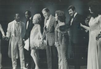 Billed as The Big Show of 1928 and Rudy Val (centre) is the star of show which opened at O'Keefe last night