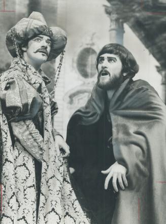 Rich Payne and Peter Millard portray rabbis in Jack Winter's The Golem of Venice, at Toronto Workshop Productions