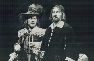 James Blendick (left) plays le bret and Christopher plummer is Cyrano
