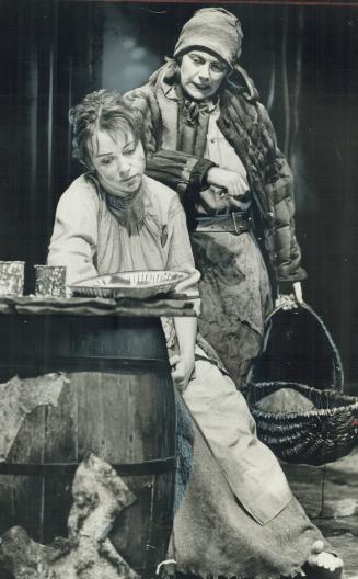 Jennifer Phipps plays Mother Courage and Dixie Seatle is her mute daughter Katrin in Toronto Arts Productions' version of Mother Courage at the St. La(...)
