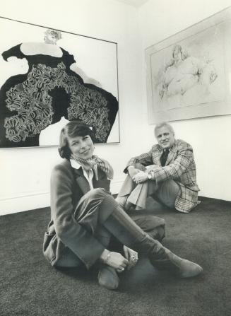 Diana Orris and her father, John Bennett, work variations on the same theme