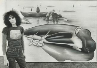 I have suffered over these paintings, says 29-year-old Michaele Berman of the air-brushed depictions of dead whales she produced following a trip to B(...)