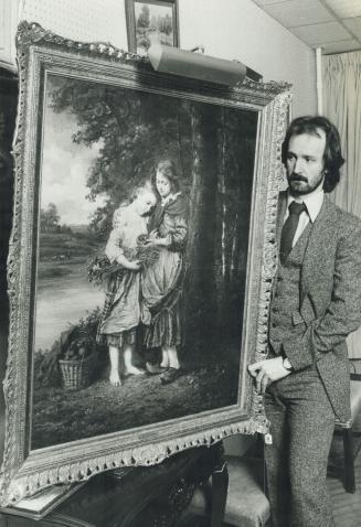Gone! Erik Peters, Head of the picture department of Waddington's and the Bird's Nest, a Painting by 19th-century Belgian artist, Henry Campotosto. The picture sold for $11,000 in December