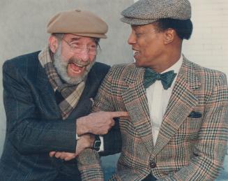 Paul Soles, left, and Leon Bibb star in the Tony Award-winning I'm Not Rappaport, a play about a pair of 81-year-old men trading tales on a park bench, which opens at the Royal Alex Wednesday