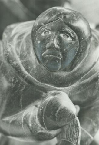Touching sight: This sculpture of a woman shows in a simple manner the strong emotions that run through the work of Eskimo artists