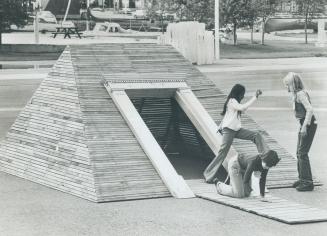 It looks lika a fort to them, but it's sculpture