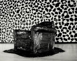 Stuck in sludge: Tom Dean's (untitled) chair covered in thick grease - typical of so-what stuff on exhibit at Harbourfront