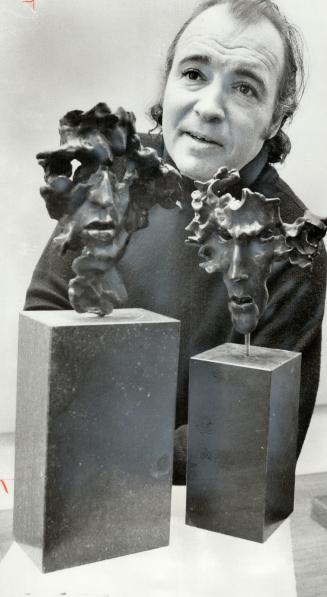 Painter Robert Hedrick has a lot of sculpture to his credit and two pieces, Mask No