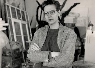 Established name: Sculptor Dyan Marie's work has been displayed across Canada, yet her earnings -- $5,700 last year -- are so low she couldn't get a day-care subsidy