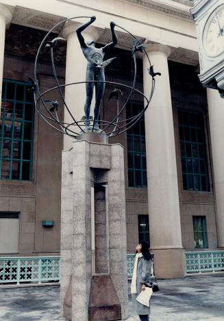 Debate raged: The art selection committee complained last fall that this statue in fron of Union Station was forced on the city