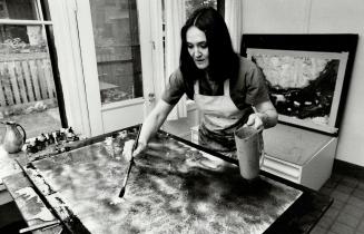 She switched: After oil paints gave her severe headaches and nausea, artist Lillian Sarafincham switched to acrylics and stopped heavy use of turpentine and her problems disappeared