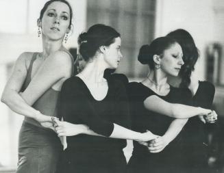 Toronto Dance Theatre members (from left) Susan MacPherson, Nancy Ferguson and Helen Jones rehearse for the troupe's new program, which will be at the(...)
