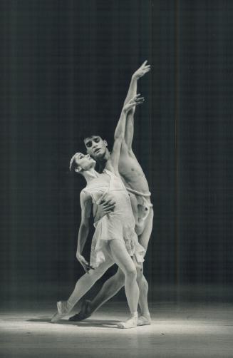 Kimberly Glasco and Rex Harrington dance in Glen Tetley's Daphnis And Chloe, with music by Ravel, at its National Ballet premiere last night
