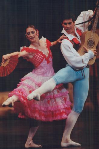 Don Quixote: Gisella Witkowsky and Serge Lavole dance in Act I of the National Ballet of Canada's Don Quixote at the O'Keafe Centre