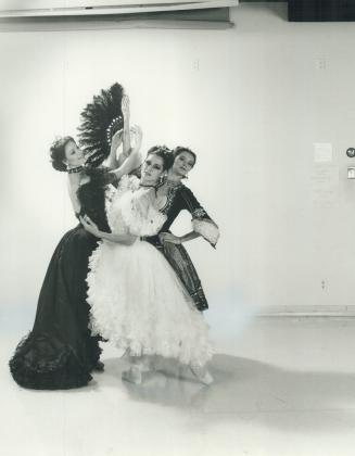 Making merry: Karen Kain, Veronica Tennant and Karen Tessmer are three of the five dancers set to take on The Merry Widows lead role next Saturday at O'Keefe Centre