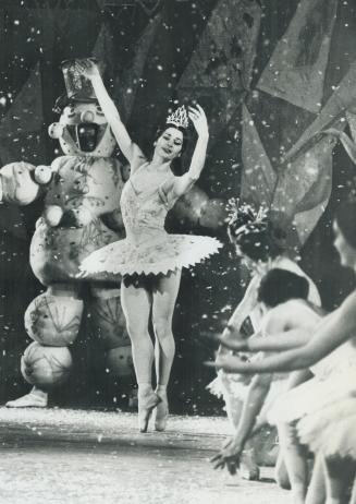 Sugar Plum Fairy dances. Children's story of The Nutcracker continues
