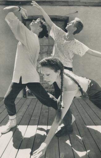 Dancers rehearsing for the upcoming performance of Chitty's Lake