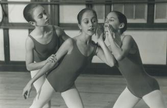 From left, Kim MacKenzie, Natalya Brown and Stephanie Hamer are excited that they've been chosen to dance in the Christmas favorite, The Nutcracker, performed by the National Ballet of Canada