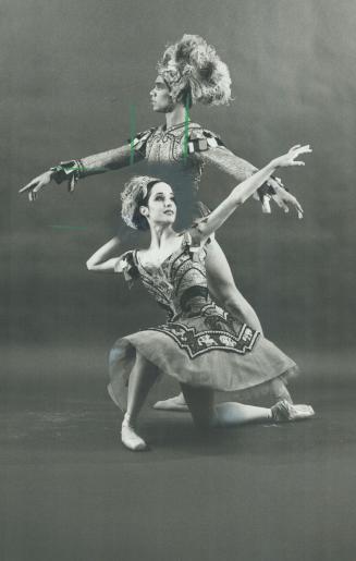 Hopeful pair: Kimberly Glasco, 21, and Kevin Pugh, 21, both graduates of the National Ballet School and now with National Ballet, will be up against world's best in senior event