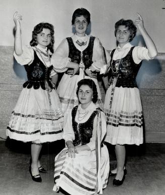 Polish Debs supply a touch of the atmosphere which will prevail when Springtime in Poland, the annual ball of the Canadian Polish congress, is held Ma(...)
