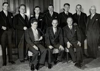 Members of Newfoundland's provisional cabinet shown here include, front row, left to right