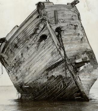 Charlton Island Wreck, is a landmark in the Arctic: the hulk of the French schooner, Sorine